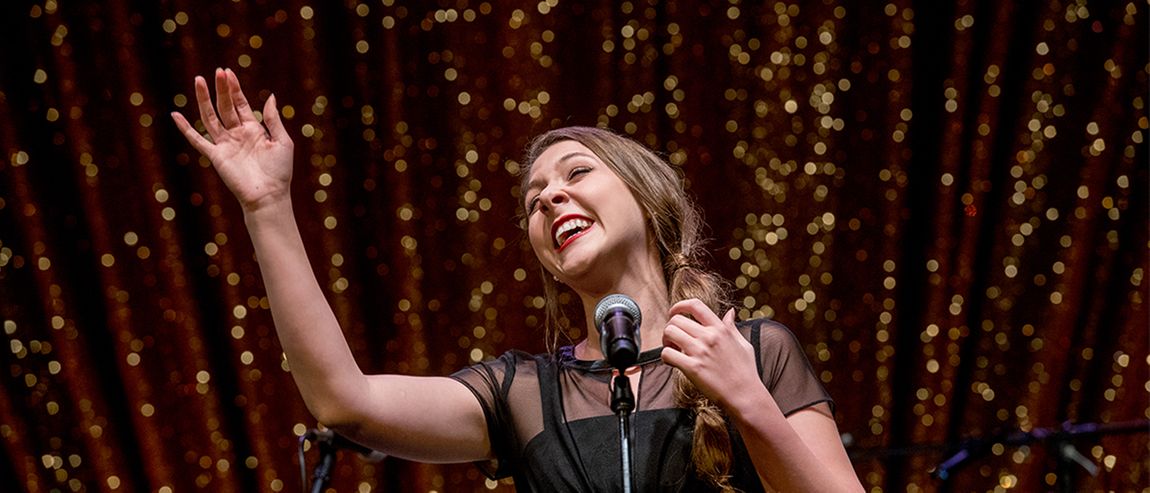 Woman singing