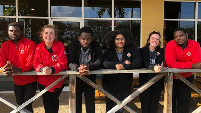 Emily with fellow participants of City Year Miami '20, an AmeriCorps program.