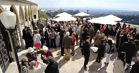 Scholars and donors mingling at the President's Scholarship Luncheon.