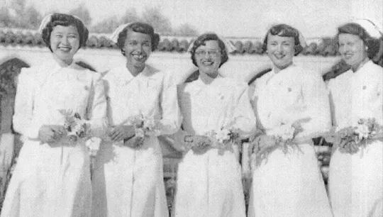 Historic photograph of ������ý nursing students