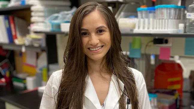 Catalina Pereira '13 recently received her PhD in molecular biology from Cornell