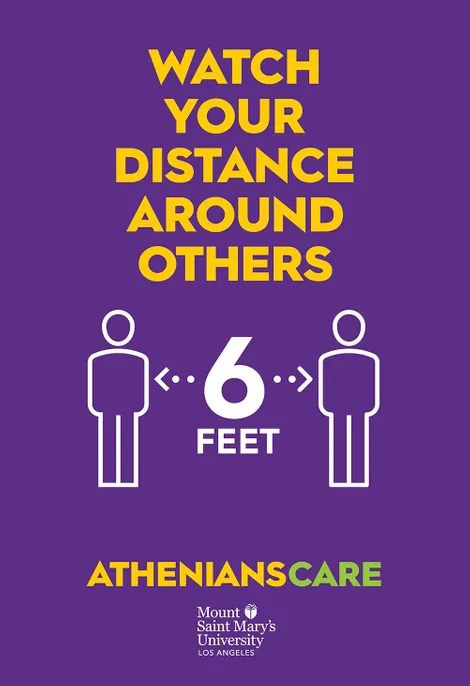 An Athenians Care graphic promoting social distancing as a means of keeping everyone healthy