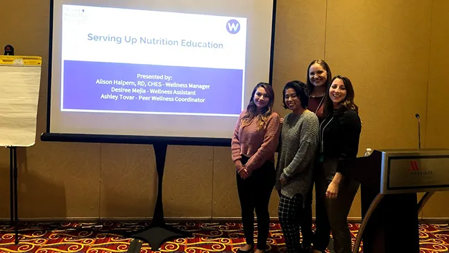 Group presentation at the NASPA awards.