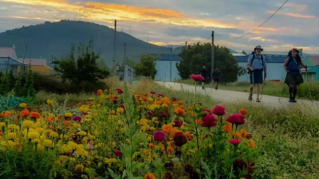 A photo taken during the 2019 Warriors on the Way, a pilgrimage for military/veterans designed to aid in the healing of moral injury/PTSD, along the Camino de Santiago (AKA “the way”) in Spain. The average person takes four to six weeks to complete the route.