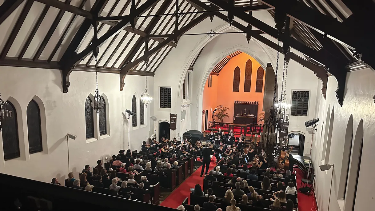The Westside Chamber Orchestra concert at St. Paul Lutheran Church of Santa Monica in September 2023.