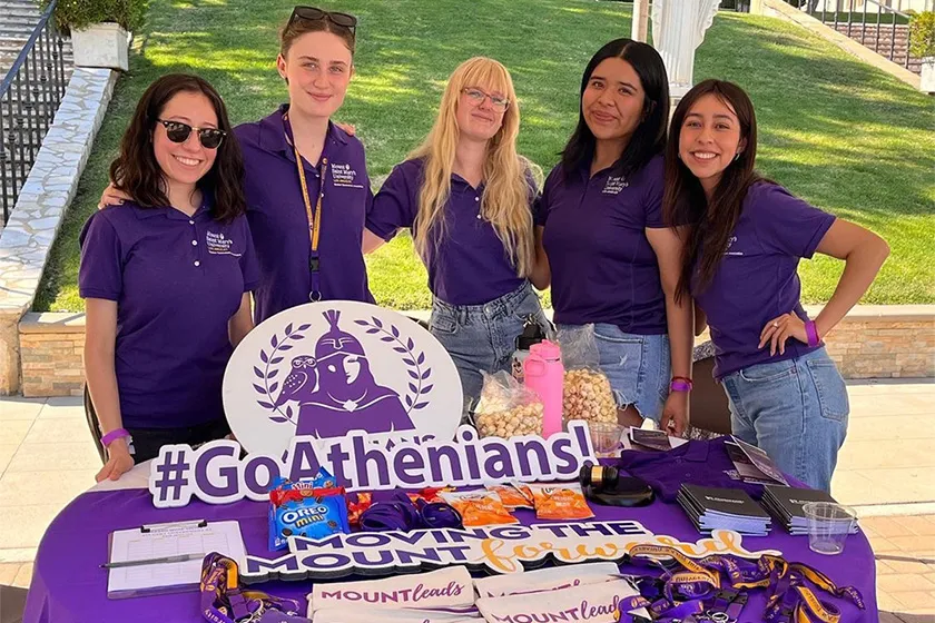 Members of the 2022-2023 SGA team at the Student Involvement Fair celebrated at Chalon during Weeks of Welcome.