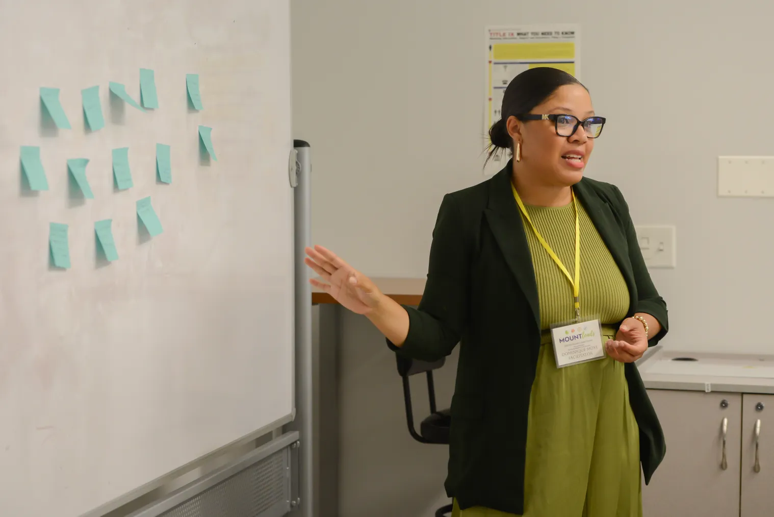 (M)POWER Career Specialist Dominique Moye is one of the First-Year Seminar Instructors.