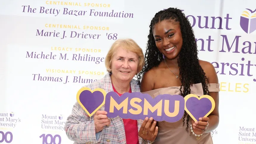 Paula Bazar-Sandling ’67 and Lady Jones ’26; two Mount nurses connected across generations by their commitment to serving their communities.