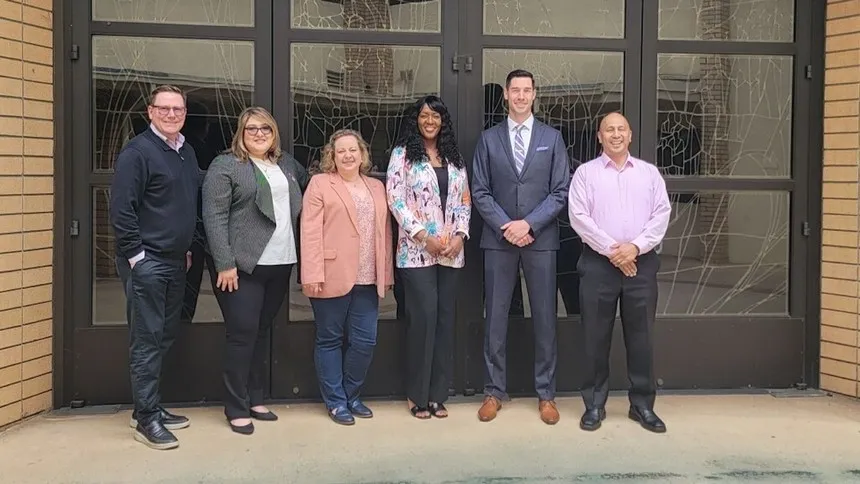 Members of the MBA Association of Professionals Board at the Doheny Campus.