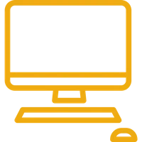gold computer icon