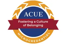 ACUE Belong badge