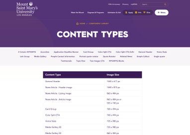 A screenshot of the msmu component library