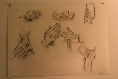 Sketch of hands