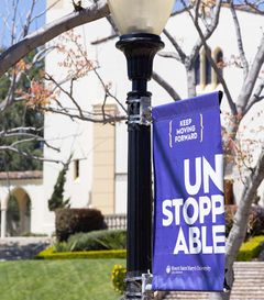 Unstoppable Banner on campus