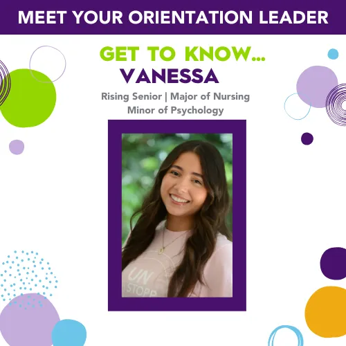 Vanessa headshot - orientation leader