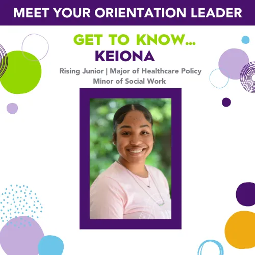 Keiona headshot - orientation leader