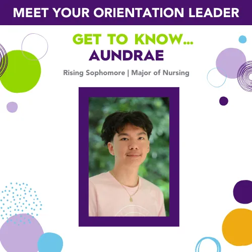 Aundrae headshot - orientation leader