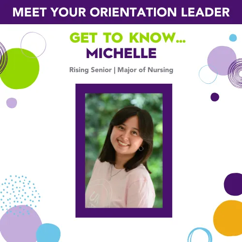Michelle headshot - orientation leader