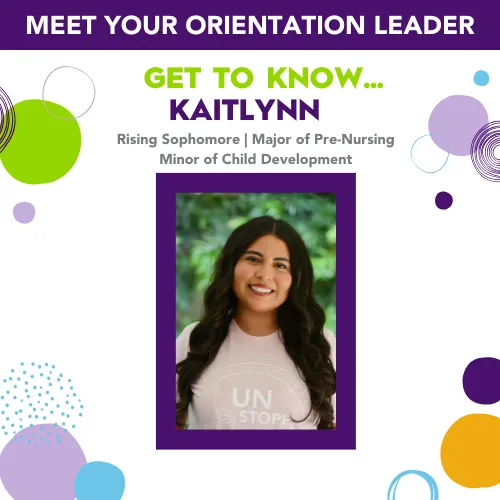 Kaitlynn headshot - orientation leader