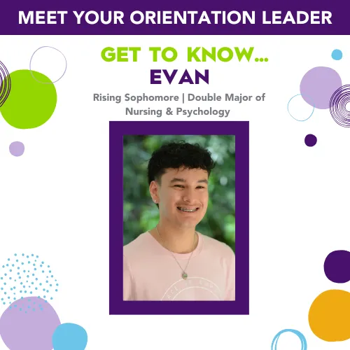 Evan headshot - orientation leader
