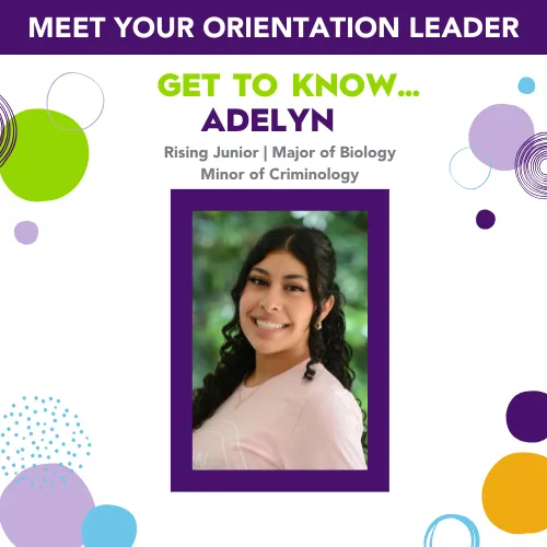 Adelyn headshot - orientation leader