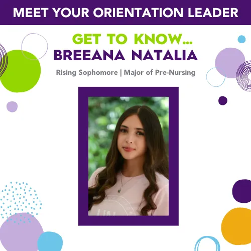 Breeana headshot - orientation leader