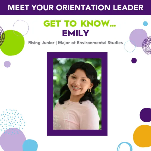 Emily headshot - orientation leader