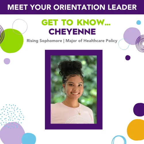 Cheyenne headshot - orientation leader