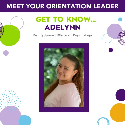 Adelynn headshot - orientation leader