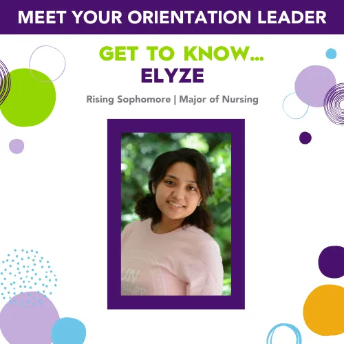 Elyze headshot - orientation leader