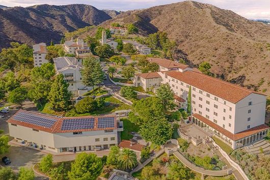 aerial view of chalon campus buildings