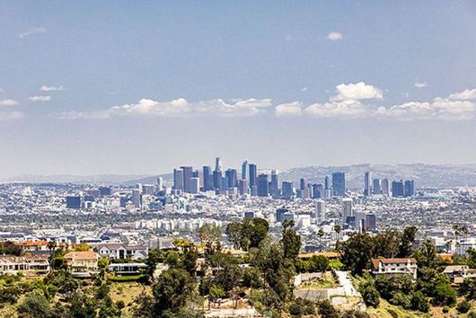 aerial view of downtown Los Angeles