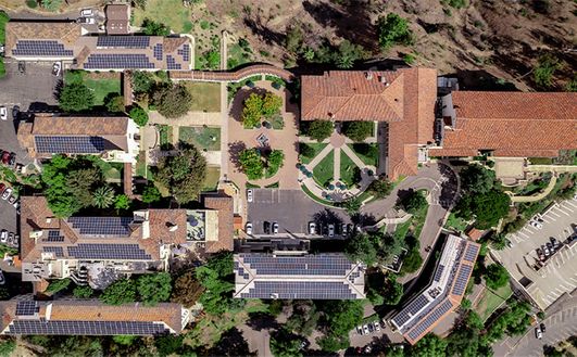 Drone shot of Chalon Campus
