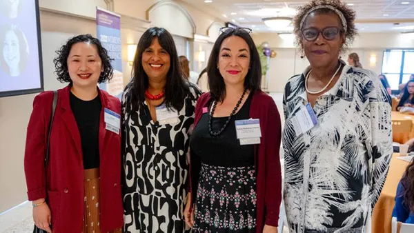 Women’s stories: Driving change through film panelists (from left to right): filmmakers Yu Gu Anayansi Prado (DBA Impacto Films), moderator Sylvia Hathaway Chavez, executive director, Look What SHE Did!, and Marlene McCurtis.