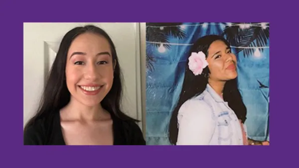 SGA President Thais Perez ’23 (left) and SGA Vice President Ashley Blancas ’23.