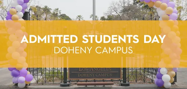 Admitted Students Day Doheny Listing