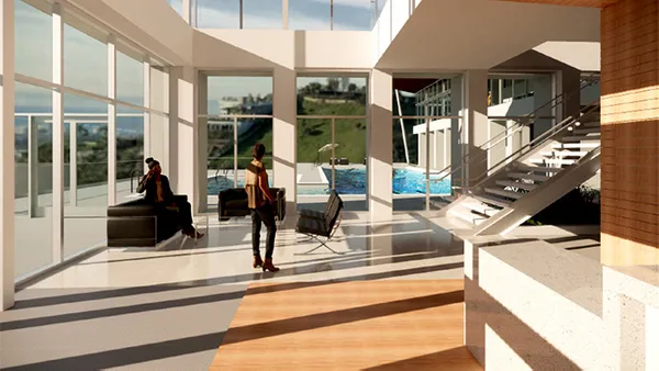 An artist's rendering of a new ������ý Wellness Pavilion.