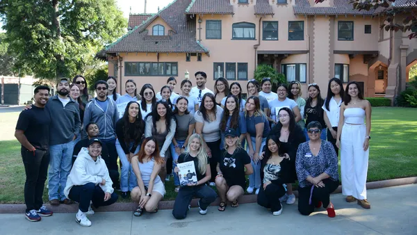 Stephanee Beggs ’20 (front row, third from left) with Mount nursing students and recent graduates who attended her NCLEX prep session at the Doheny Campus in July.