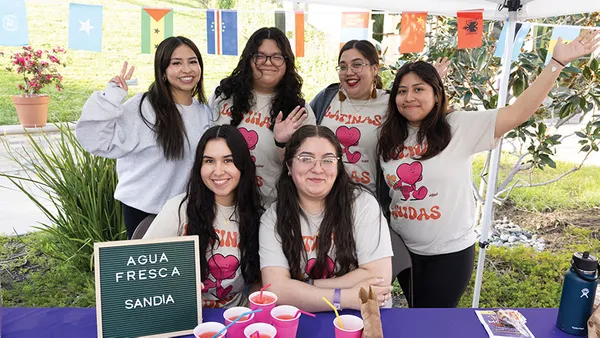 Members of Latinas Unidas at the Culture Fair celebrated last year at the Chalon Campus.