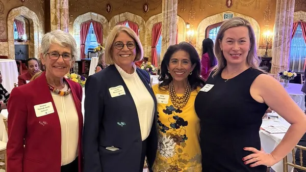 Hannah-Beth Jackson, California State Assembly Majority Leader Cecilia Aguiar-Curry, San Francisco Commissioner Elmy Bermejo and CCSWG Executive Director Darcy Totten at the Doheny Mansion.
