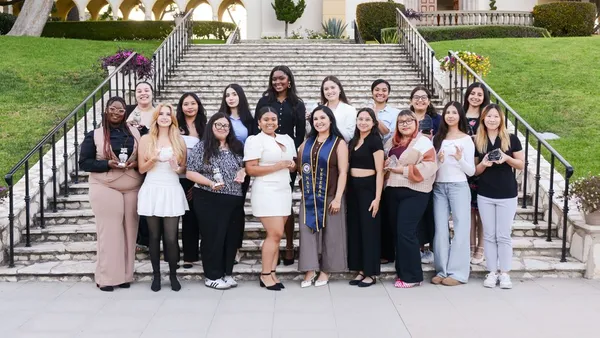 2026 Athenian Awards honorees in front of Mary Chapel at the Chalon Campus