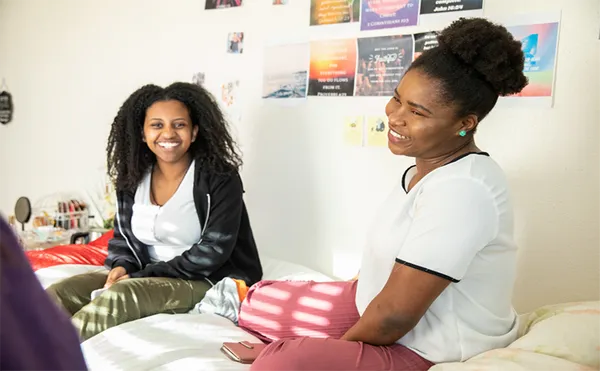 Students at the Residence Hall at the Chalon Campus