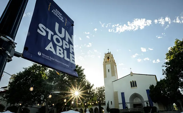 Unstoppable sign and Chapel at the Chalon Campus