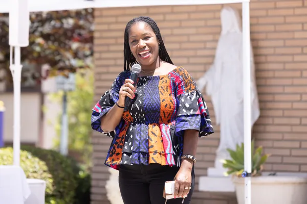 Dr. Krishauna Hines-Gaither at the 2022 Juneteenth Event