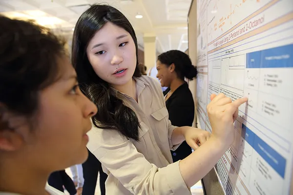 Woman giving a presentation