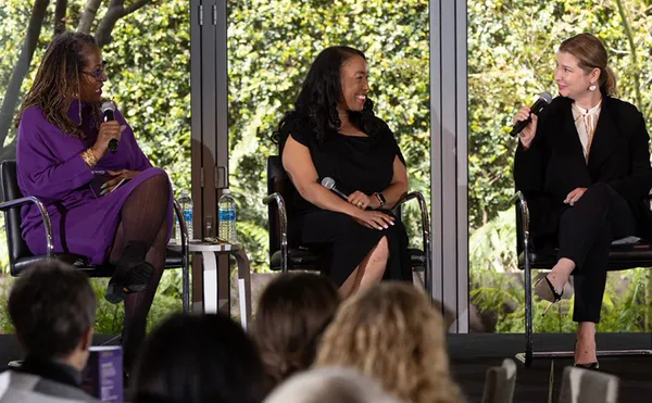 Holly J. Mitchell, the Mount’s Legislator in Residence and Los Angeles County Board of Supervisors; Va Lecia Adams Kellum, PhD, Mount trustee and CEO of the Los Angeles Homeless Services Authority; Johanna Burton, director of the Museum of Contemporary Art
