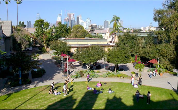 Drone Campus Lawn