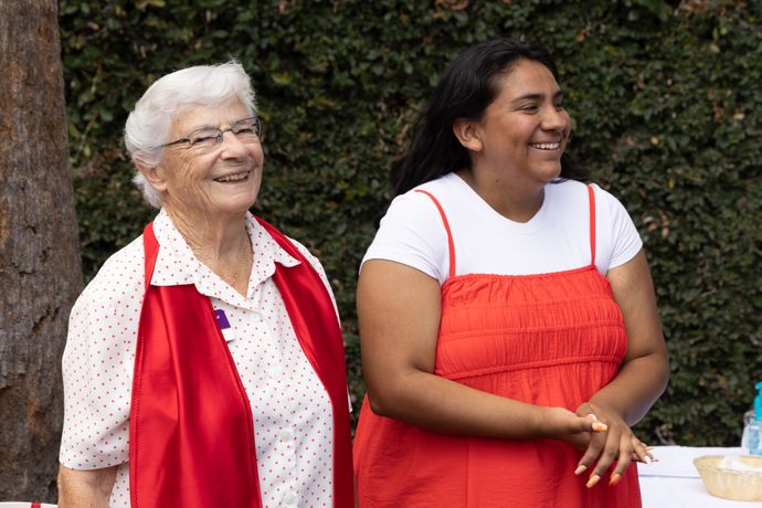 Sister and student at the Doheny Campus