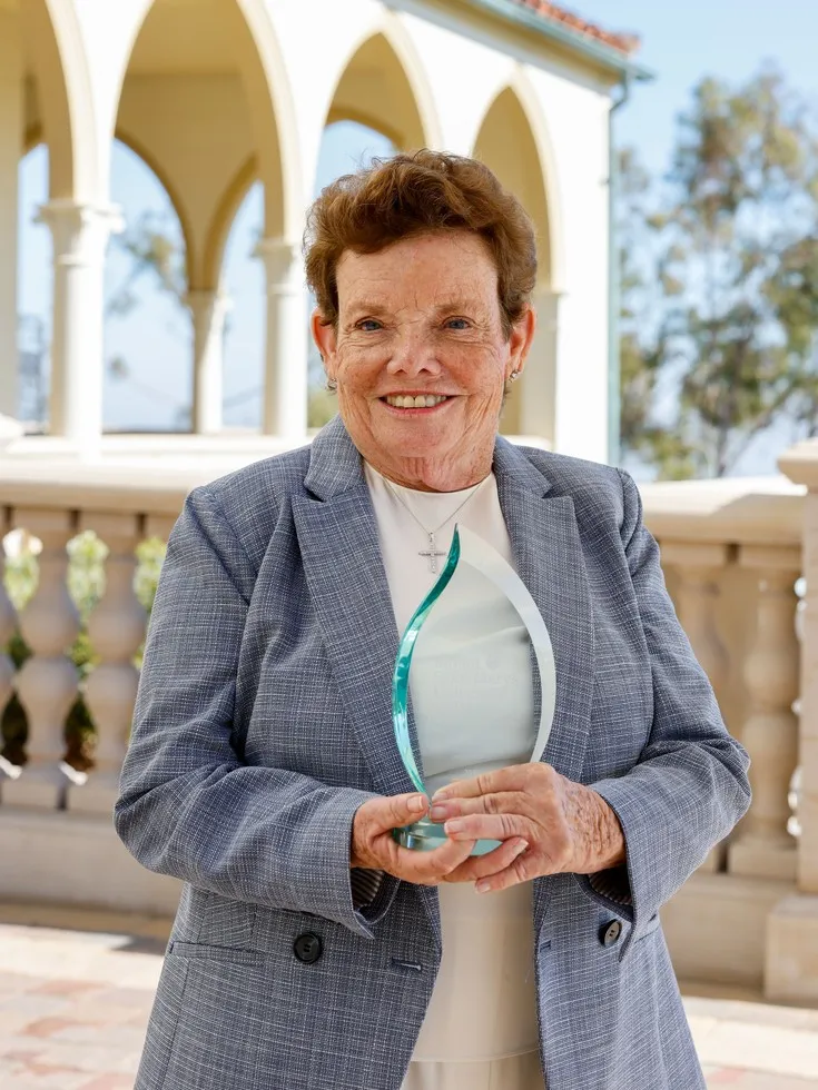 Michelle Melanson ’75 received the 2025 Unstoppable Supporter Award for her dedication to empowering students by providing scholarships.